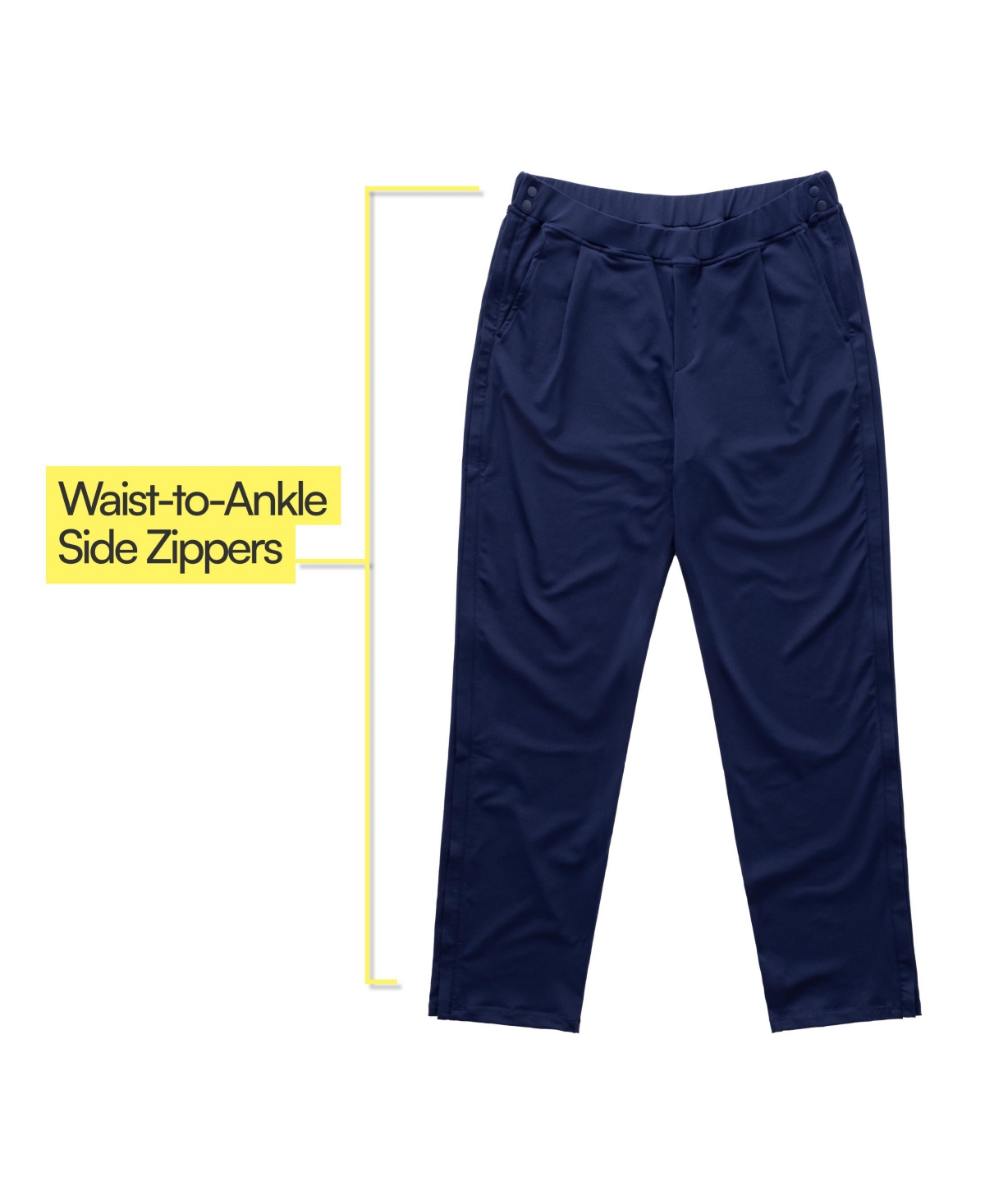 JOE & BELLA MEN'S ADAPTIVE SIDE-ZIP EASY-DRESSING PANTS 