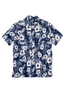 Big & Tall Short-Sleeve Linen Shirt