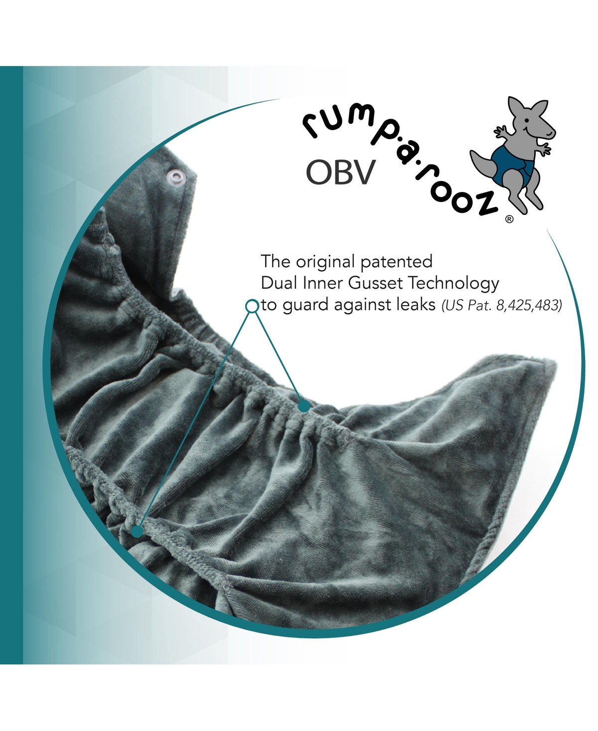 Shop Kanga Care Boys Rumparooz G3 Obv (organic Rayon From Bamboo Velour) One Pocket Cloth Diaper 6-55 Lbs In Thistle