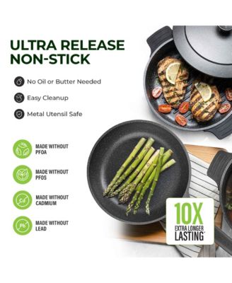 8-Piece Nesting Cookware Set with Silicone Handle Covers