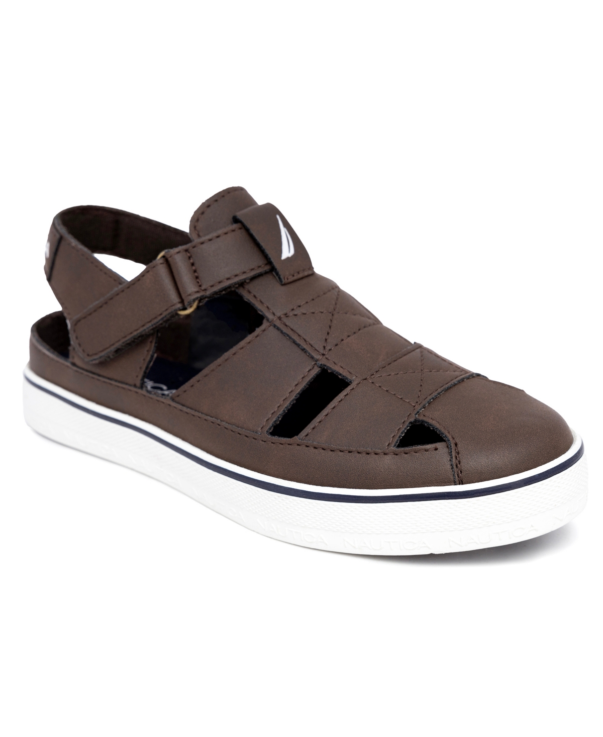 Nautica Little And Big Boys Mikkel Strong Fisherman Sandal In Bark