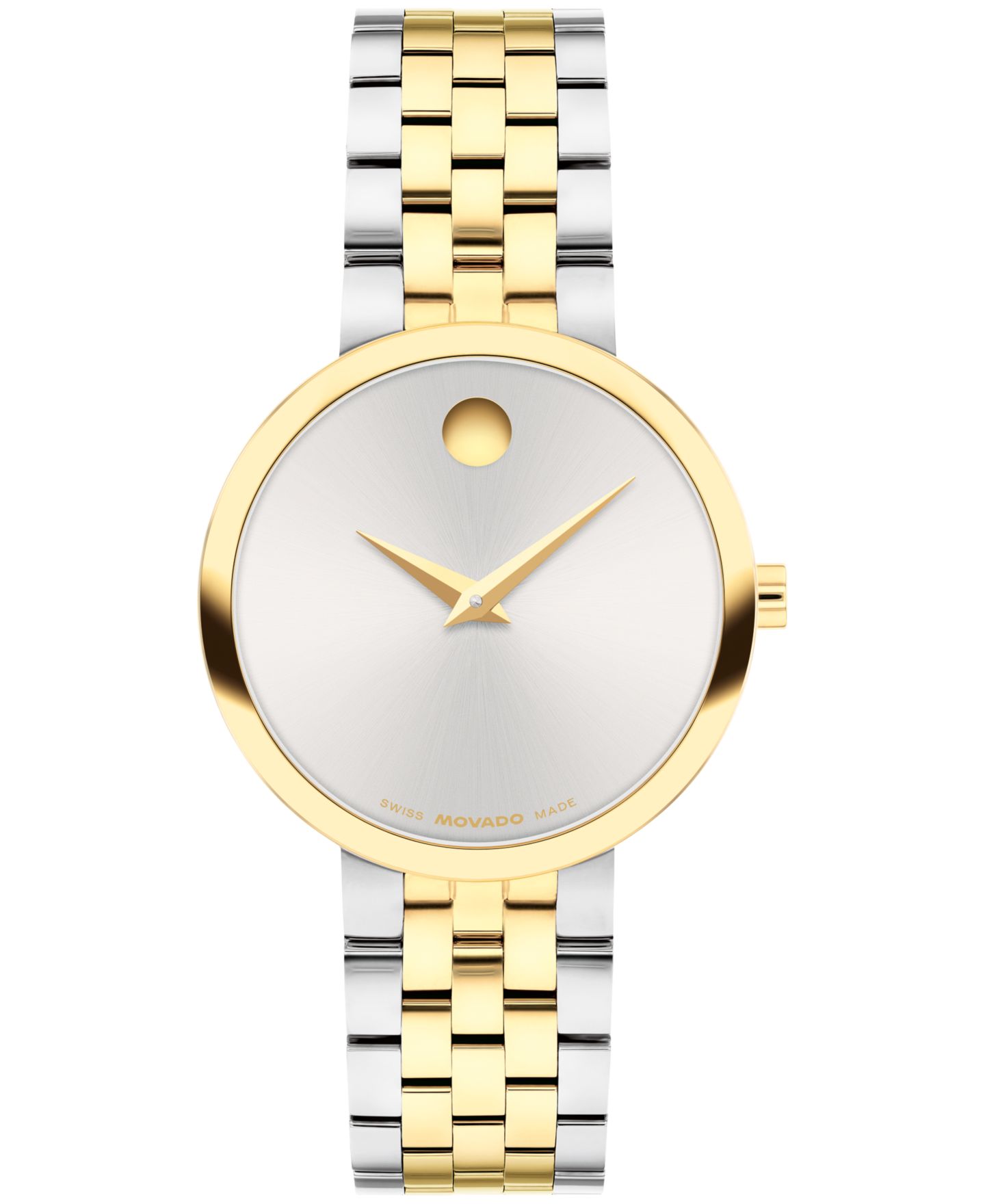 Женские часы Movado Museum Classic Swiss Quartz Stainless-Steel Light Yellow PVD Watch, 29.5mm — фото 1