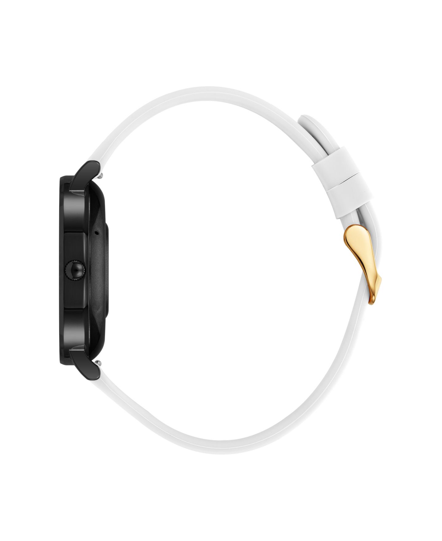 Женские смарт-часы Anne Klein Connect It Prism, золотистый металл, белый силикон, 30 мм — фото 2