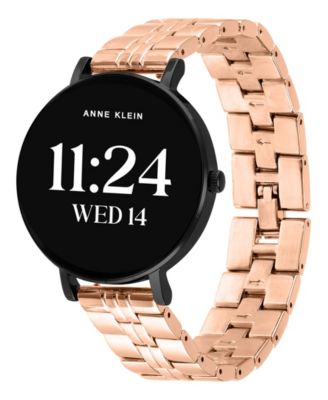 Women's Connect It Prism Smartwatch with Rose Gold-Tone Metal Alloy and Pink Silicone Band, 30mm