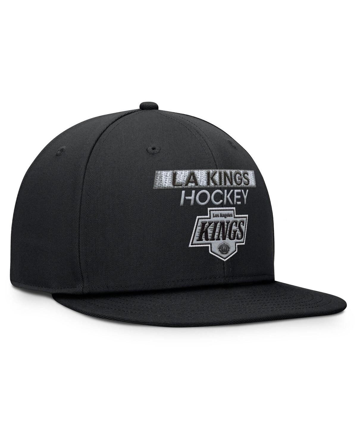 Fanatics Men's Black Los Angeles Kings Authentic Pro Prime Snapback Hat In Black