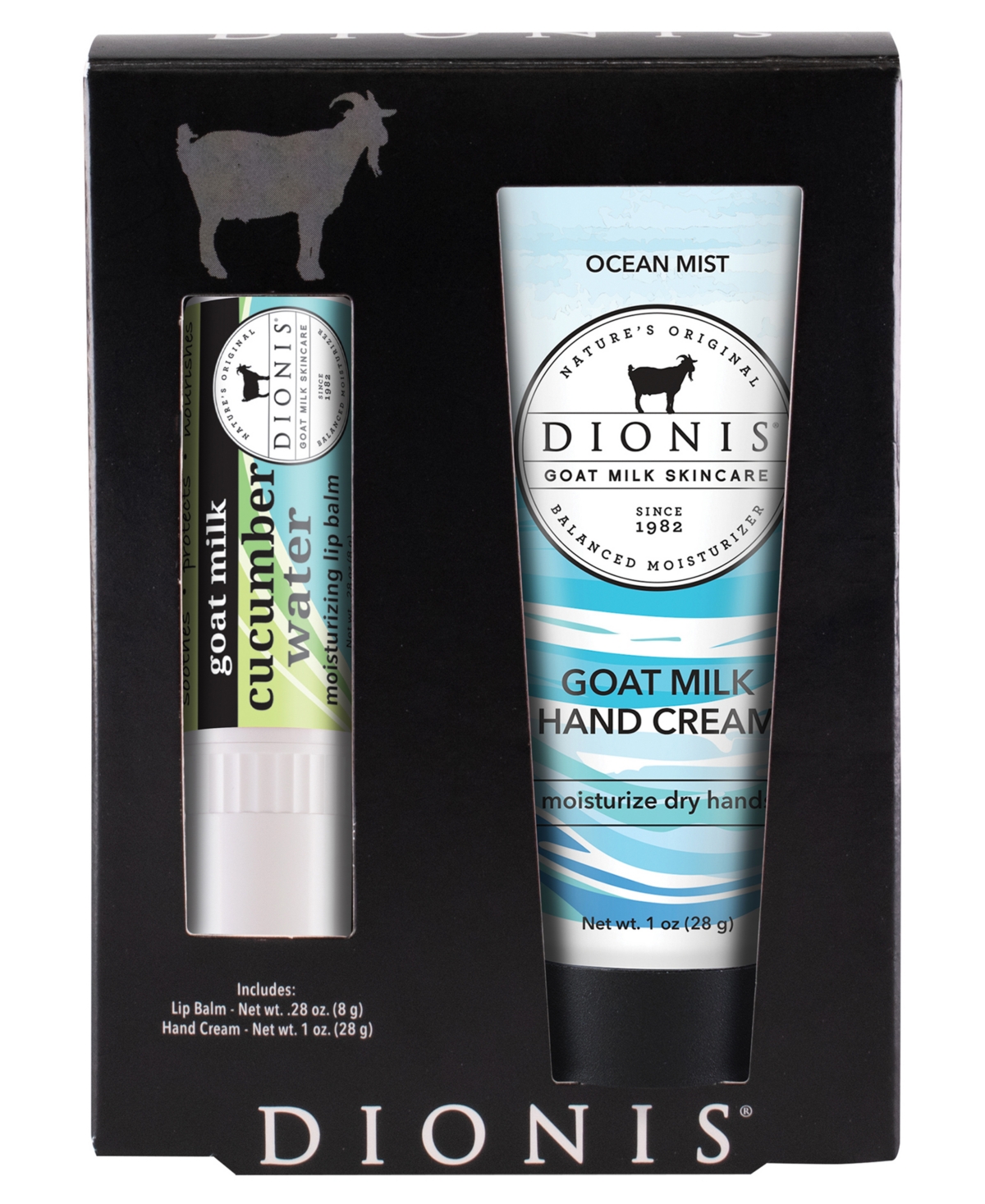 Goat Milk Cucumber Water Lip and Hand Cream Set
