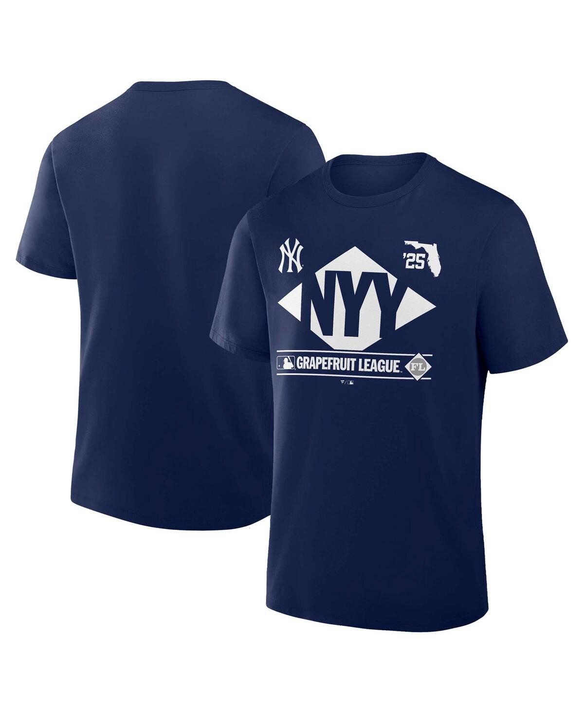 Fanatics Men's Navy New York Yankees 2025 Spring Training Grapefruit League True Icon T-shirt In Navy