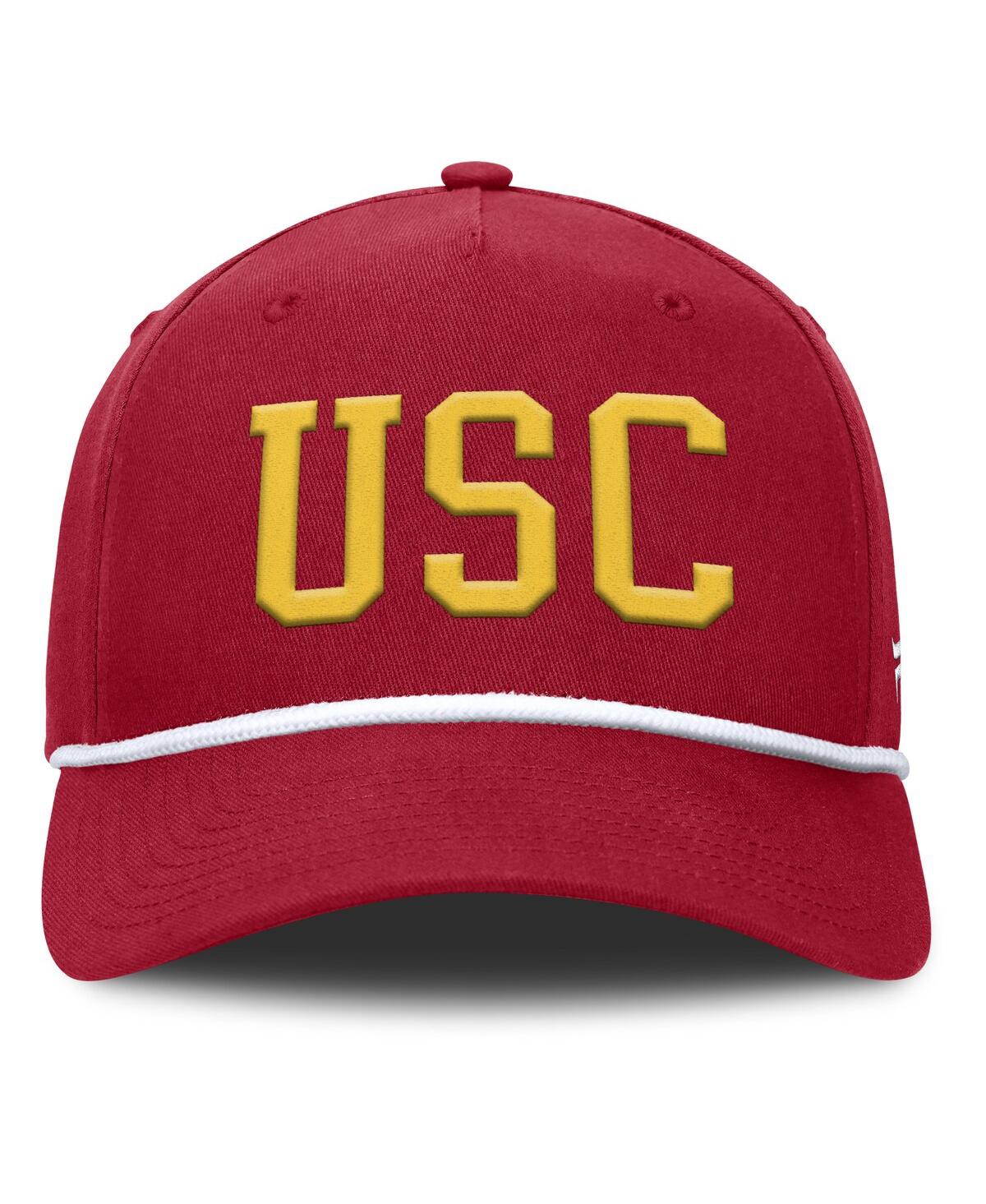 Fanatics Men's Cardinal Usc Trojans Foul Ball Rope Adjustable Hat In Cardinal
