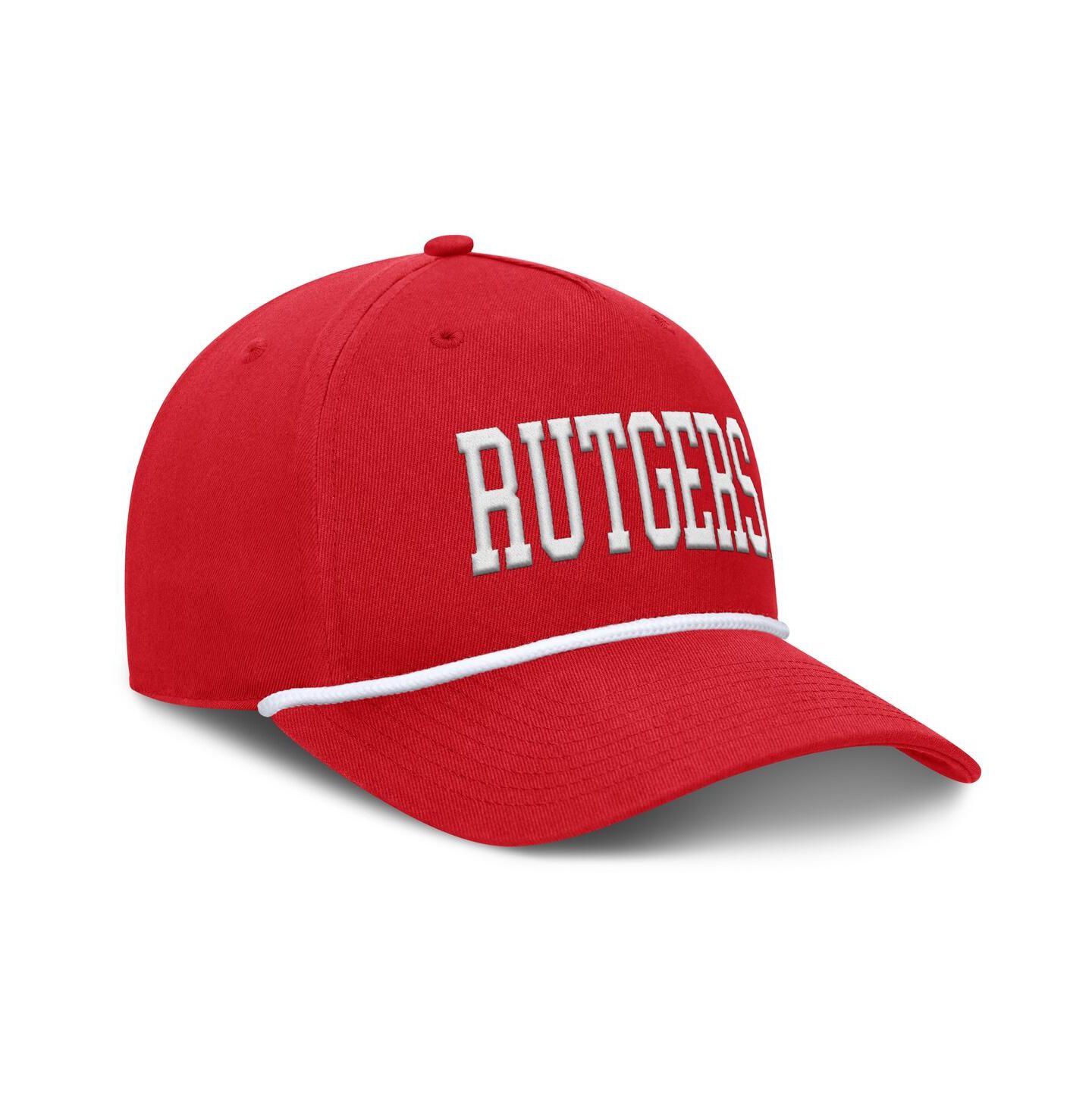 Мужская кепка Fanatics Scarlet Rutgers Scarlet Knights Foul Ball Rope Adjustable Hat — фото 3