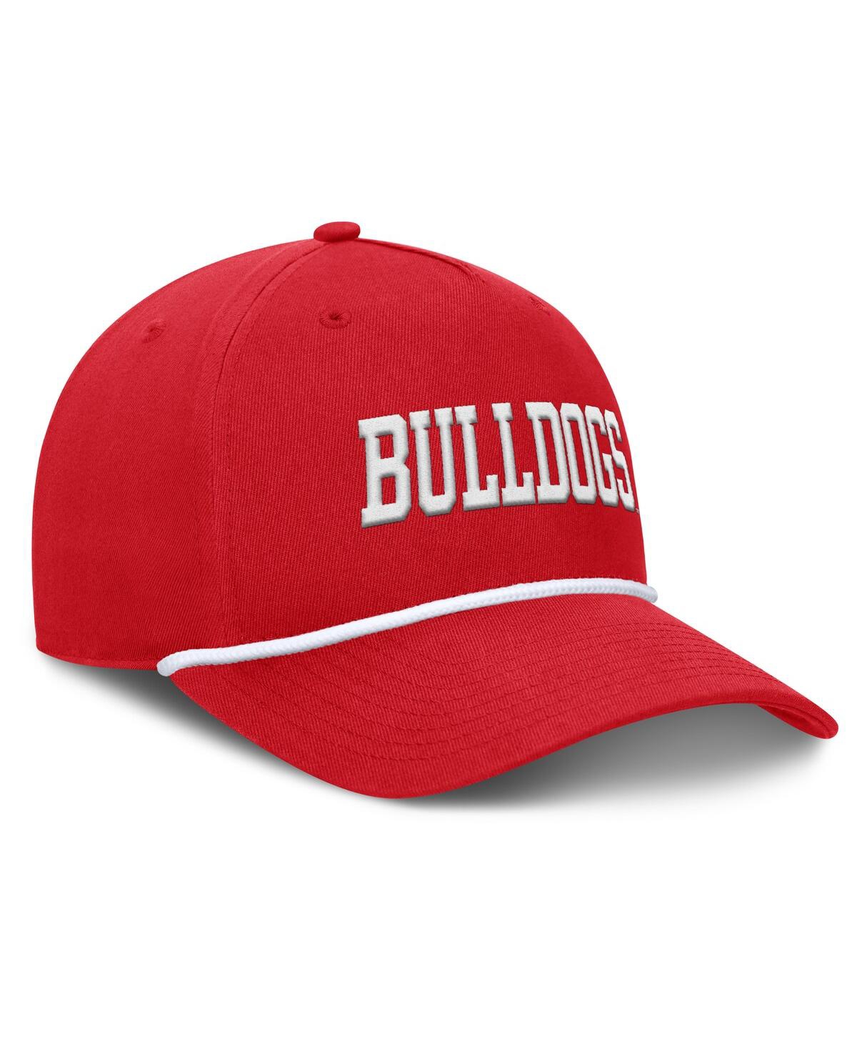Fanatics Men's Red Fresno State Bulldogs Foul Ball Rope Adjustable Hat In Red