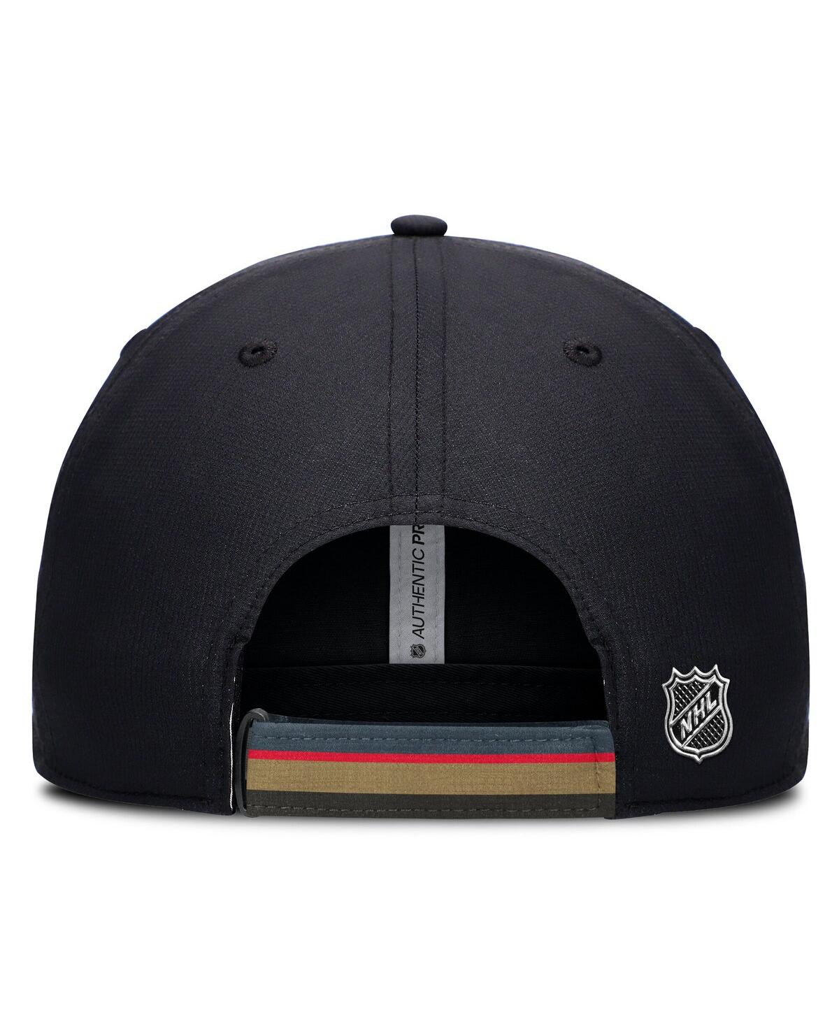 Fanatics Men's Gray/black Vegas Golden Knights Authentic Pro Ripstop Adjustable Hat In Black,charcoal