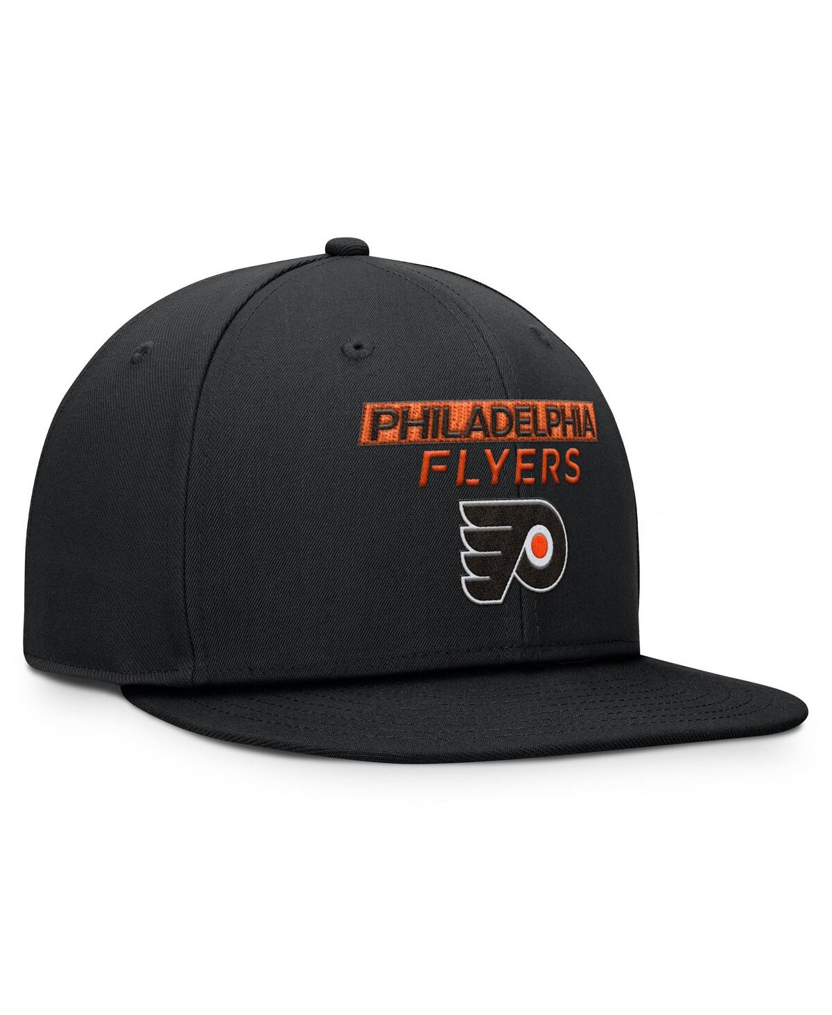 Fanatics Men's Black Philadelphia Flyers Authentic Pro Prime Snapback Hat In Black