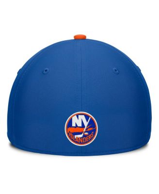 Men's Royal/Orange New York Islanders Authentic Pro Rink Team Code Flex Hat