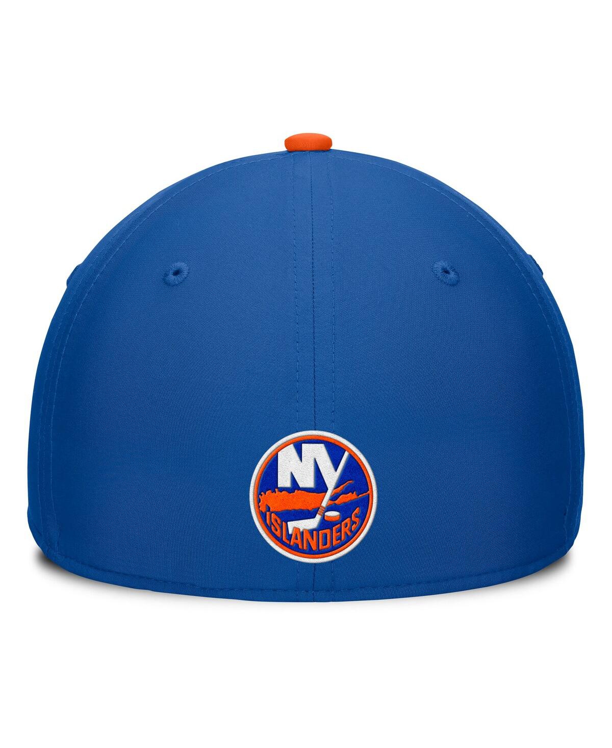 Fanatics Men's Royal/orange New York Islanders Authentic Pro Rink Team Code Flex Hat In Royal,orange