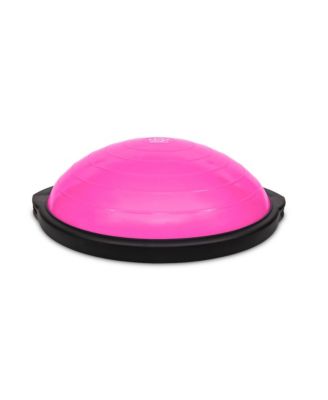 20 Inch Dynamic Non-Slip Travel Size Home Gym Balance Ball Pod Trainer for Strength and Flexibility with 6 Rubber Feet and Hand Pump, Pink