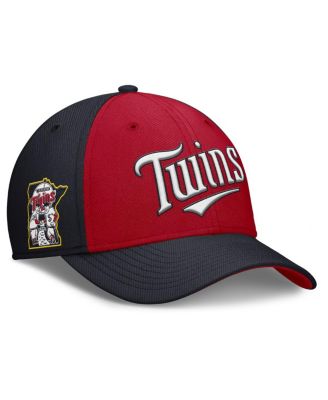 Nike - Men's  Navy/Red Minnesota Twins Rise Swoosh Performance Flex Hat