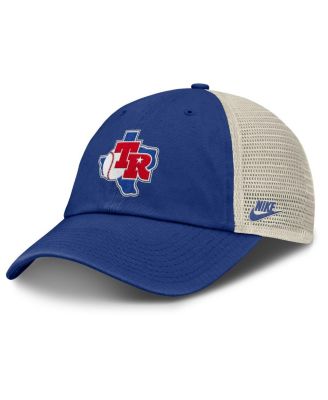 Nike - Men's  Royal/Natural Texas Rangers Cooperstown Collection Club Trucker Adjustable Hat