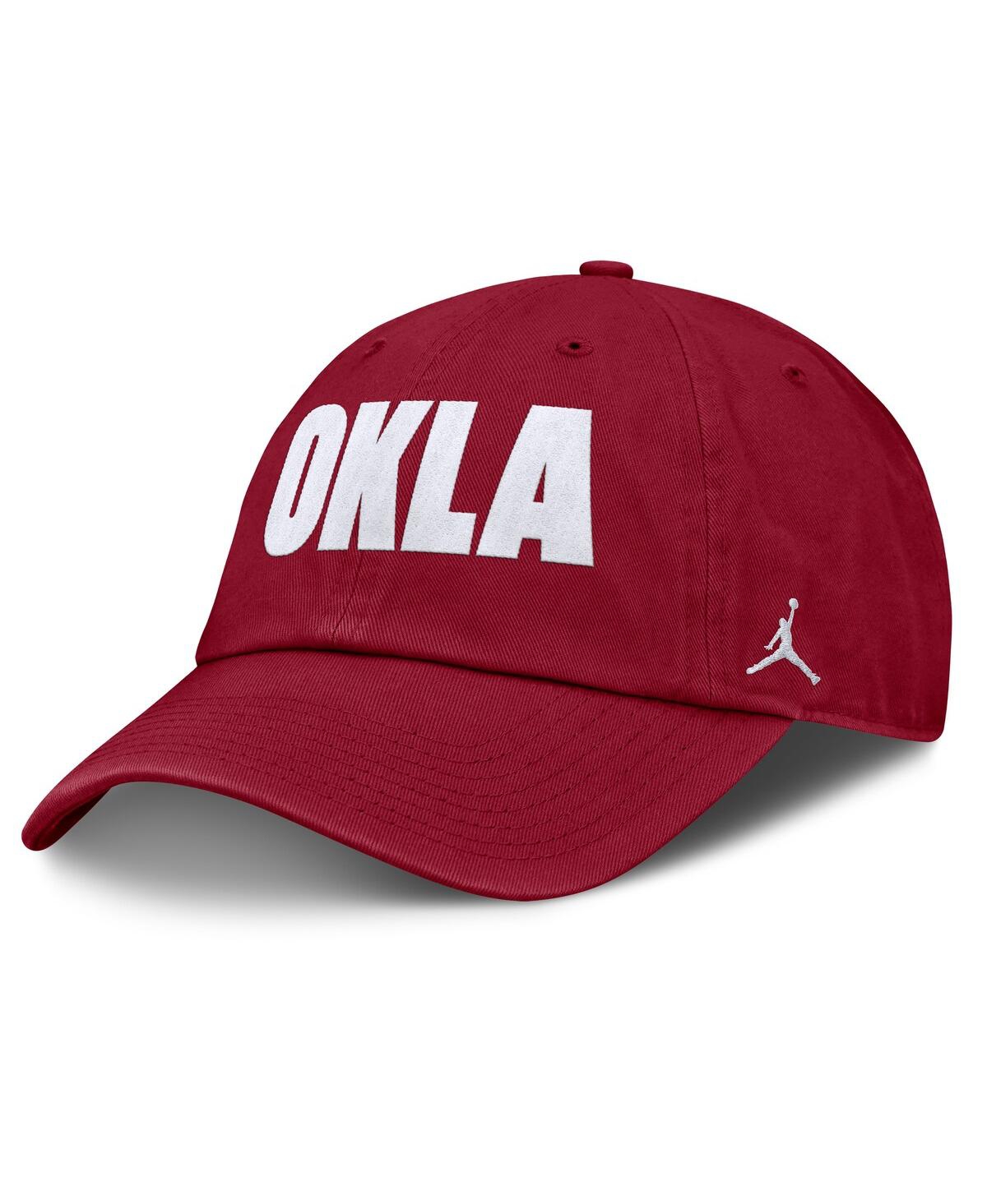 Shop Jordan Men's And Women's Crimson Oklahoma Sooners Local Club Adjustable Hat
