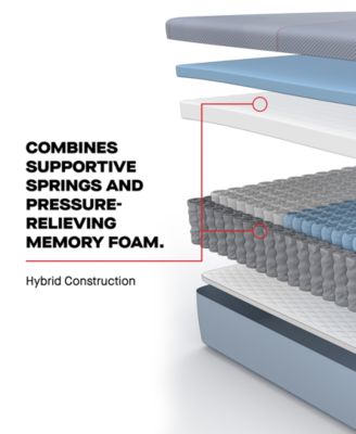 Posturepedic Hybrid Edelston 12" Medium Tight Top Mattress Set - Queen Split