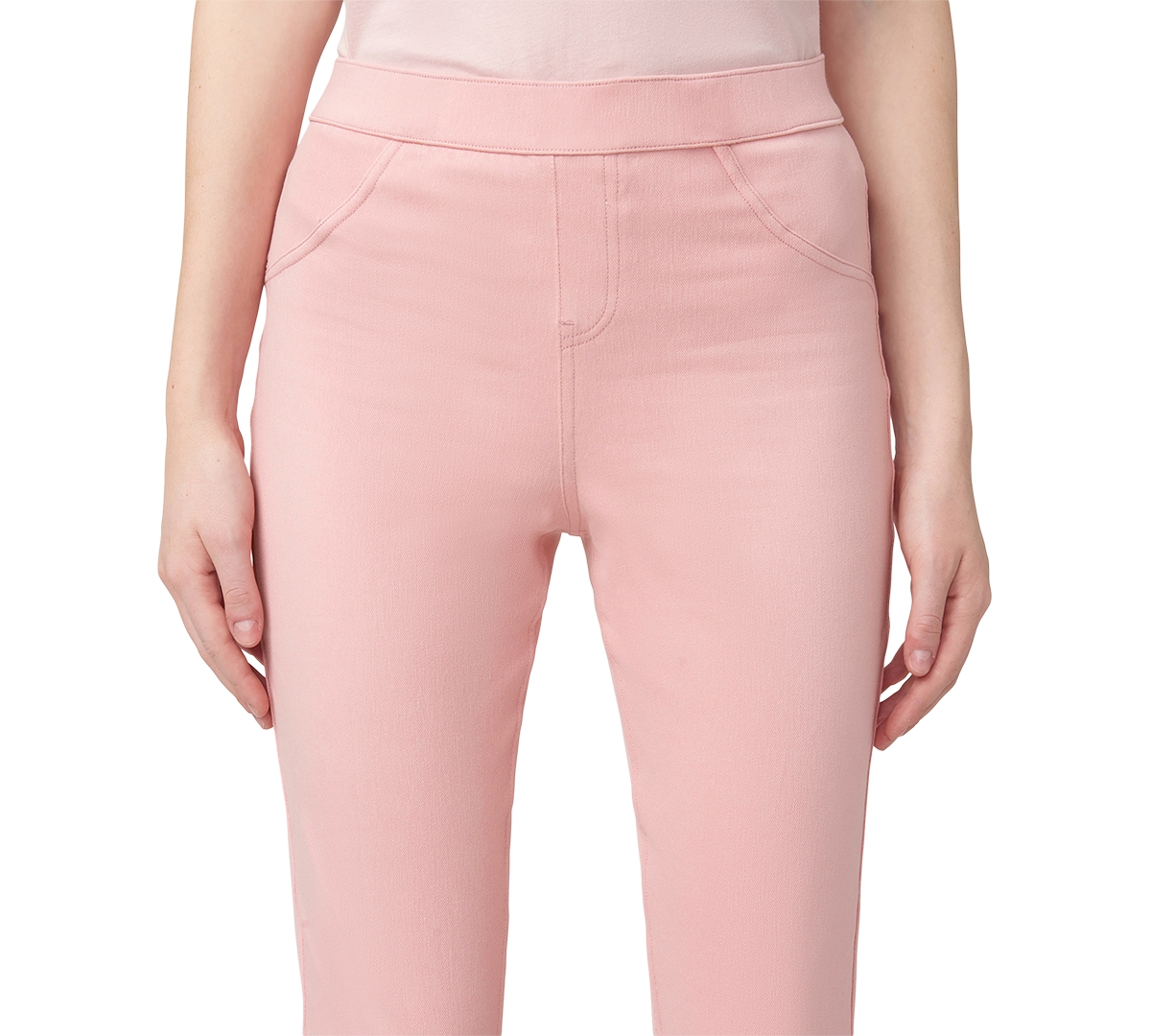 Hue Women's Mid-rise Pull-on Denim Capri Leggings In Bridal Ros