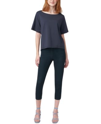 Women's Mid-Rise Pull-On Denim Capri Leggings