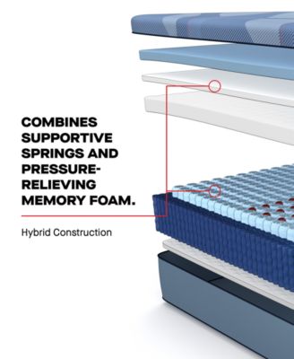 Posturepedic Hybrid Lynden 13" Medium Tight Top Mattress Set - Queen Split