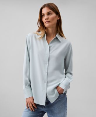 Calvin Klein - Women's Long Sleeve Button Down Shirt