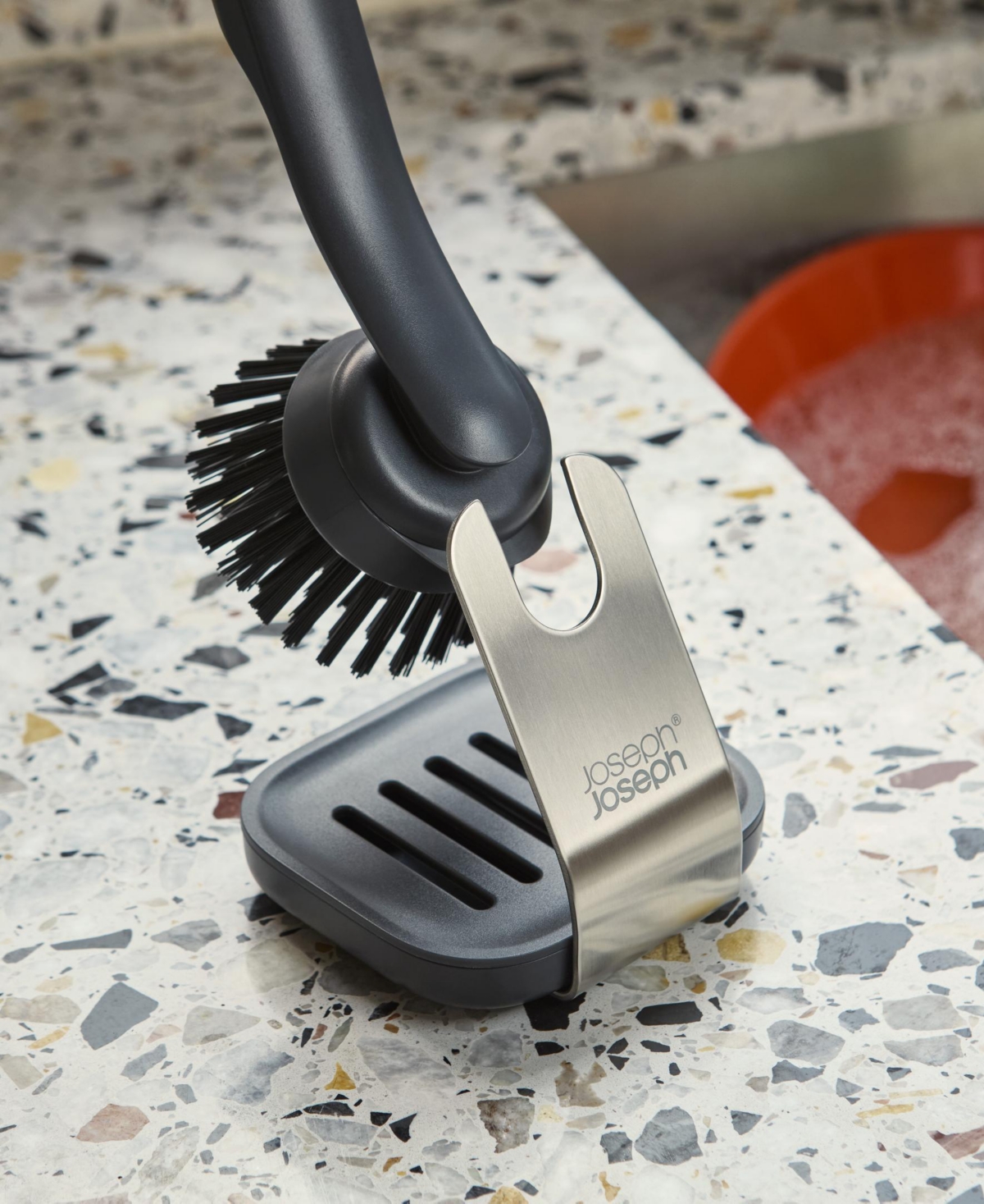 Joseph Joseph Sinktech 2-piece Dish Brush With Storage Stand