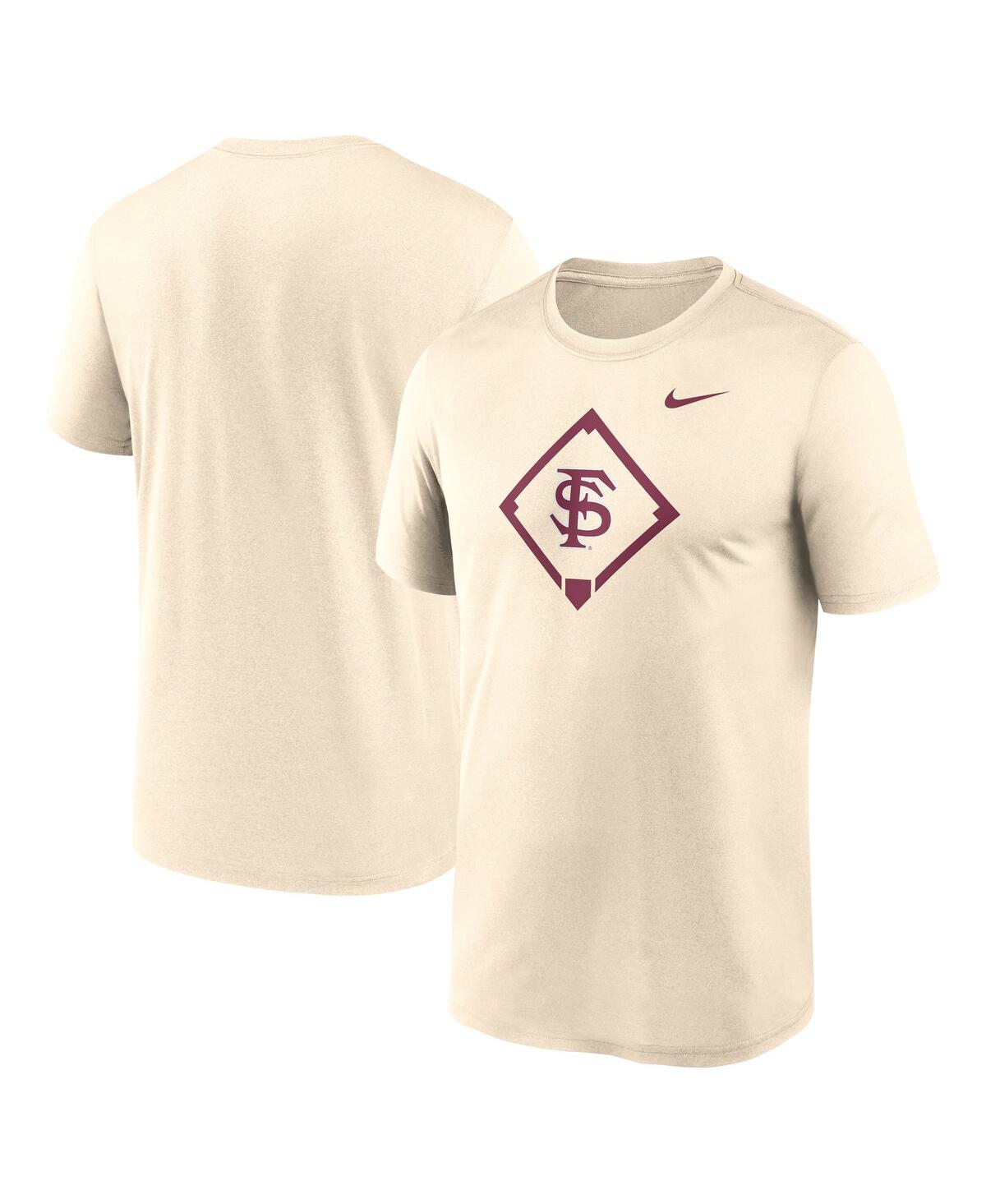 Nike Men's Cream Florida State Seminoles Legend Baseball Icon Performance T-Shirt - Cream