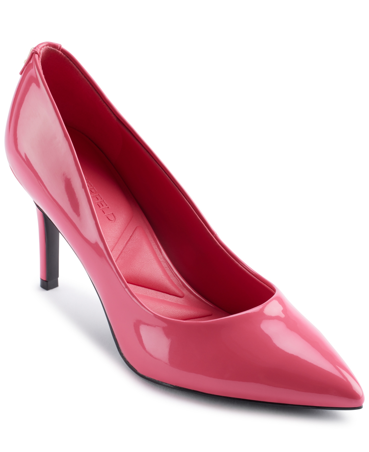 Karl Lagerfeld Royale Pointed Toe Pump In Teaberry