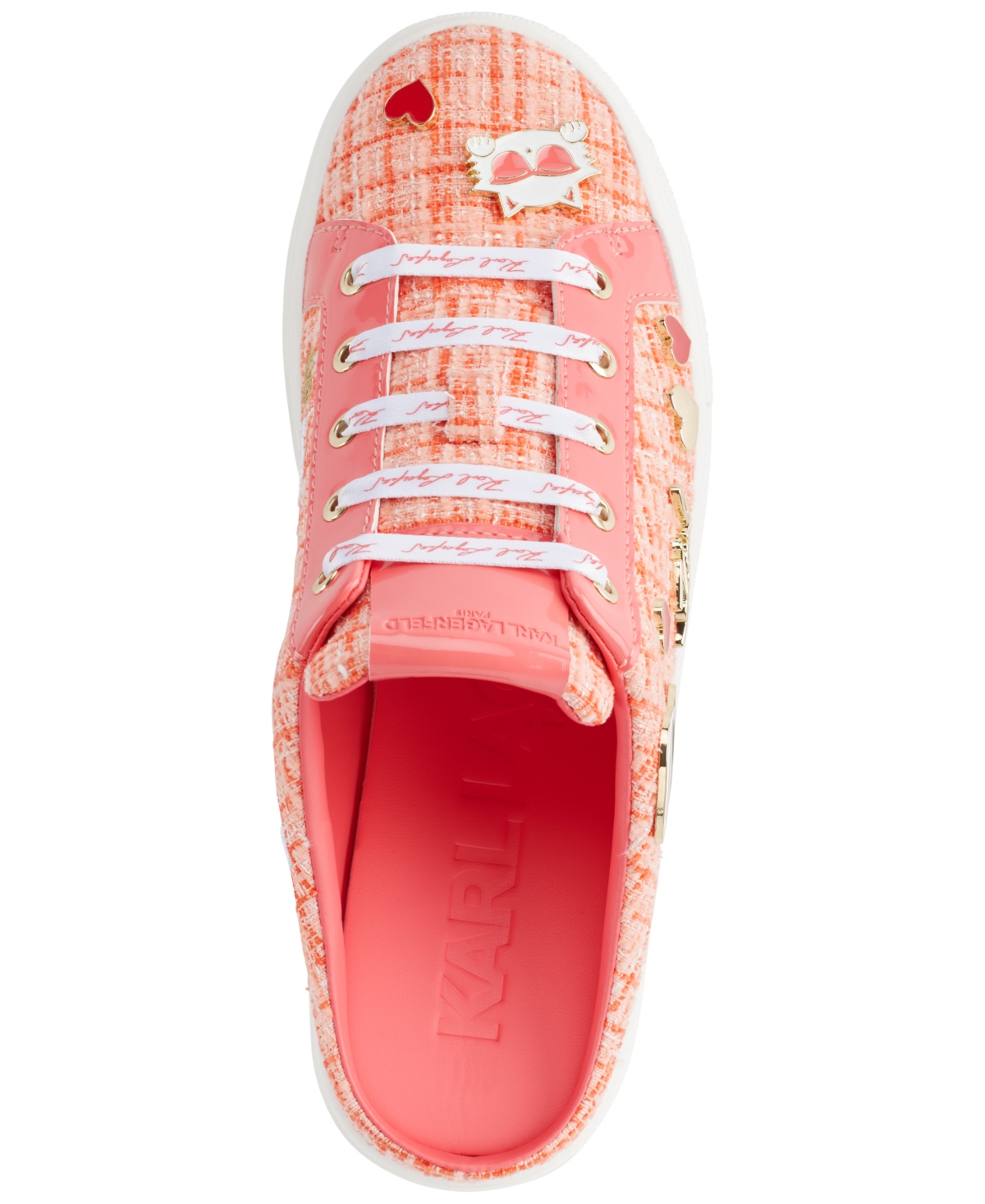 Karl Lagerfeld Cambria Platform Sneaker In Sunset Coral