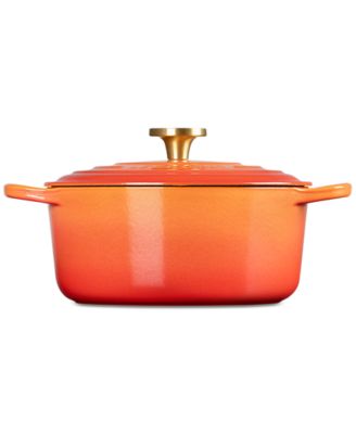 Signature 4.5-Qt. Flamme Dor&eacute;e Round Dutch Oven with Crucible Knob - 100th Anniversary Edition