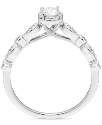 Diamond Engagement Ring (1/3 ct. t.w.) in 14k White Gold