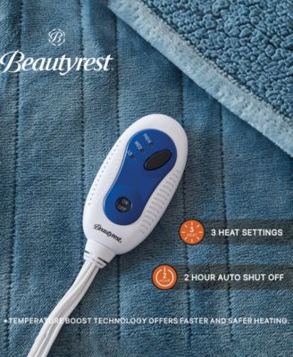 Microlight Electric Reversible Plush to Berber Throw, 60" x 70"