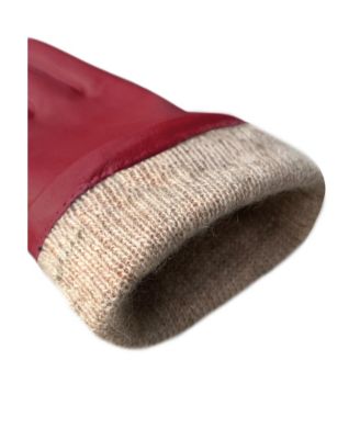 Women`s Premium Lamb Leather Touchscreen Gloves "LOLA" Cashmere Lining