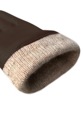 Women`s Premium Lamb Leather Touchscreen Gloves "LOLA" Cashmere Lining