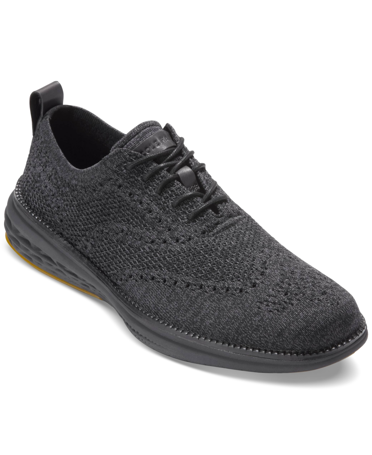 Cole Haan Men's Grand Hurrion Stitchlite Wingtip Oxford Shoes In Black Stitchlite