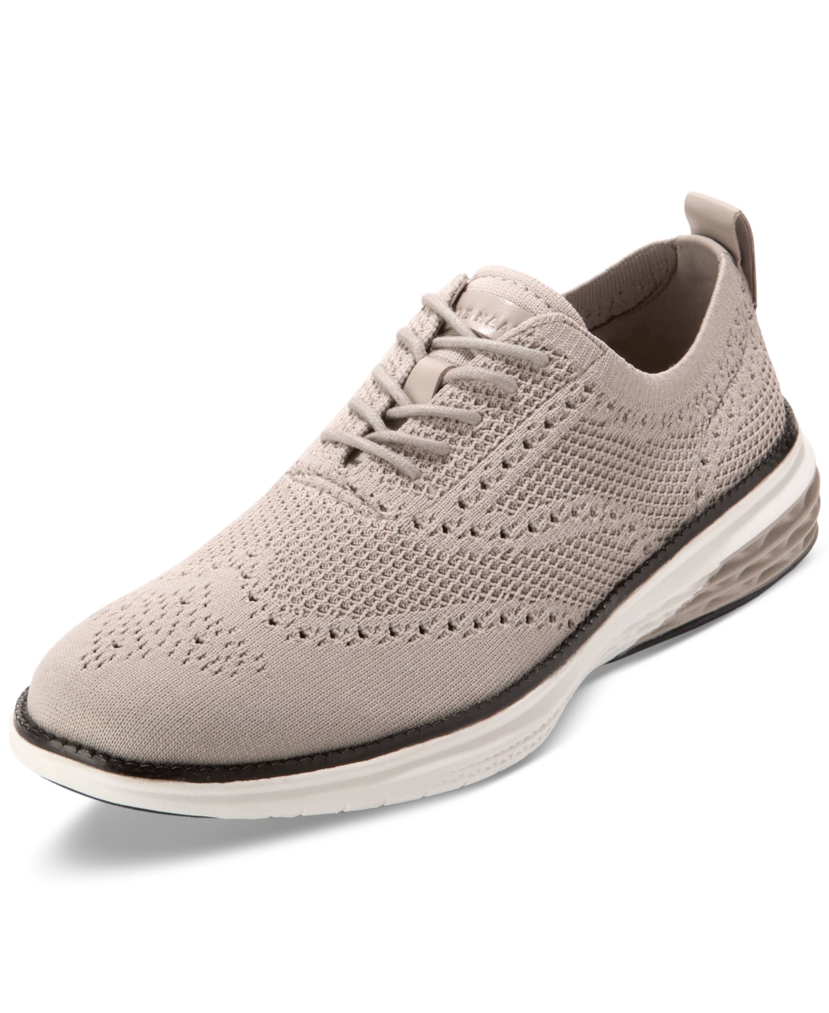 Cole Haan Men's Grand Hurrion Stitchlite Wingtip Oxford Shoes In Dove-paloma Stitchlite