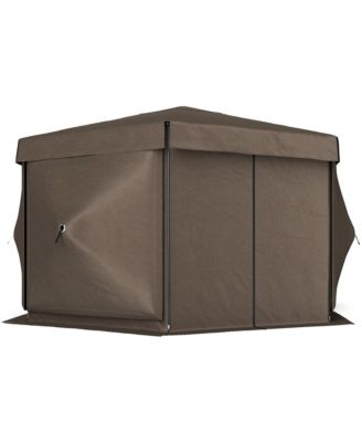 12' x 12' Hexagonal Pop Up Gazebo, Outdoor Canopy Tent