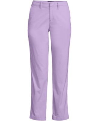 Women's Mid Rise Classic Straight Leg Chino Ankle Pants