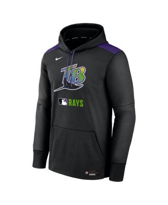 Men's Black Tampa Bay Rays Authentic Collection Performance Pullover Hoodie