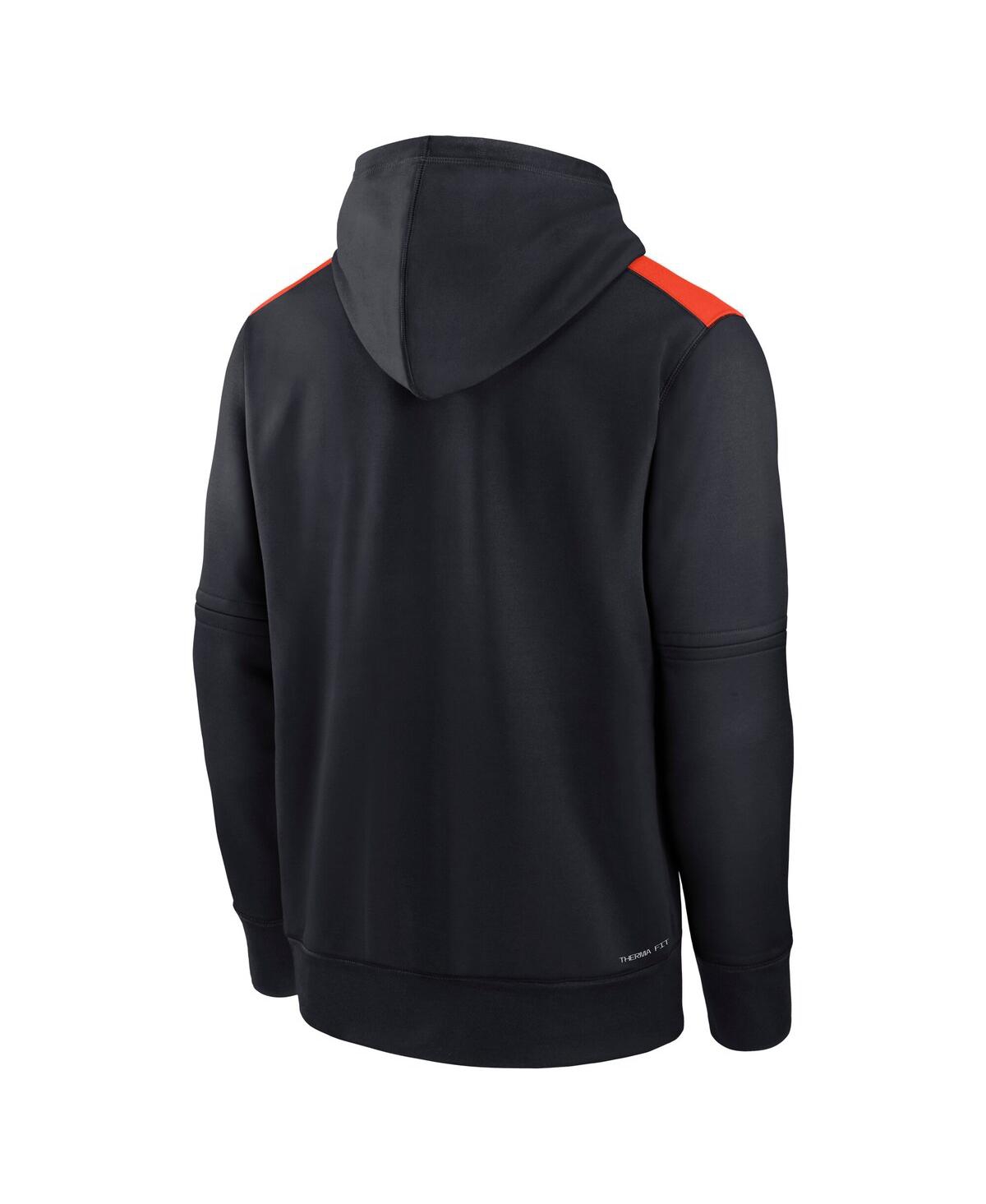 Nike Men's Detroit Tigers Authentic Collection  Therma Mlb Pullover Hoodie In Blue