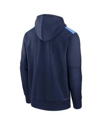 Men's Navy Toronto Blue Jays Authentic Collection Performance Pullover Hoodie