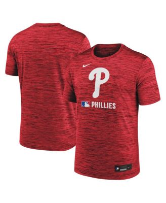 Nike - Men's Red Philadelphia Phillies Authentic Collection Velocity Performance Practice T-Shirt