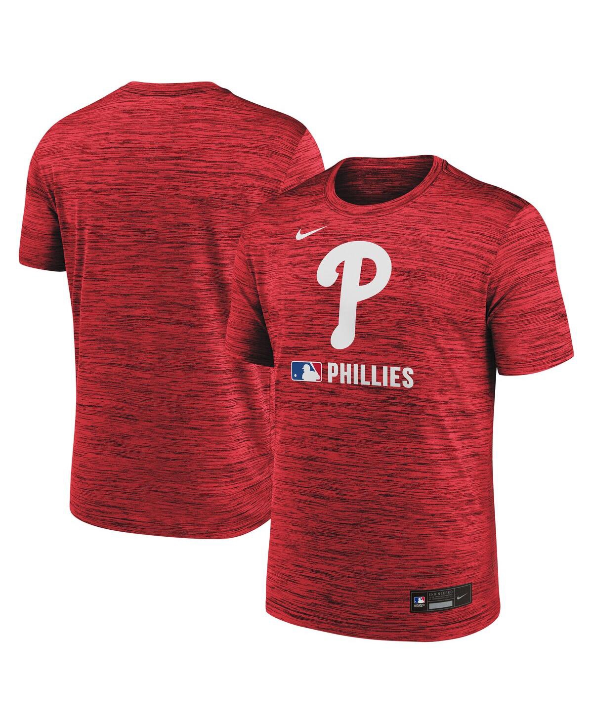 Nike Philadelphia Phillies Authentic Collection Velocity  Men's Dri-fit Mlb T-shirt In Red