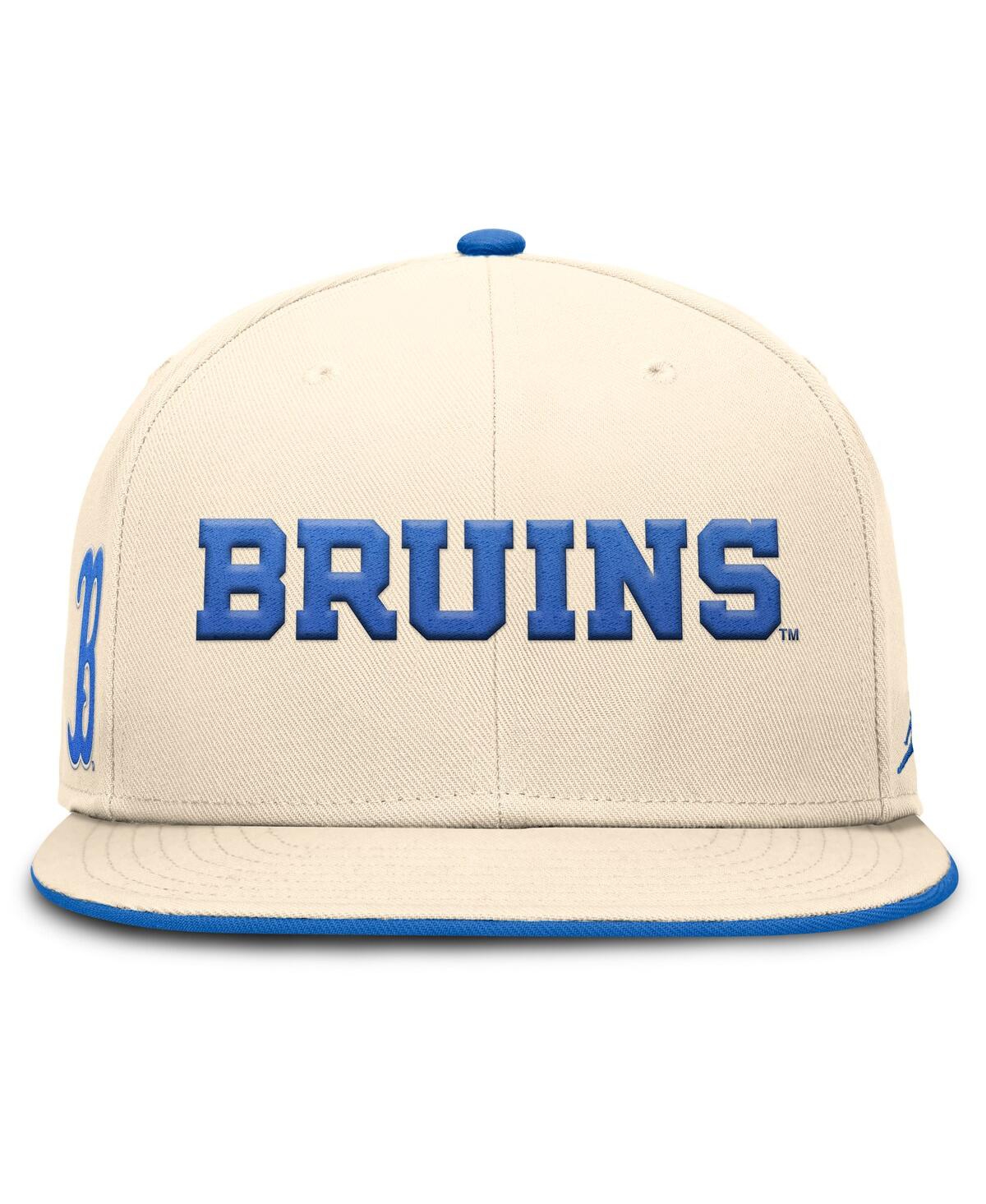 JORDAN MEN'S NATURAL UCLA BRUINS PRIMETIME TRUE PERFORMANCE FITTED HAT 
