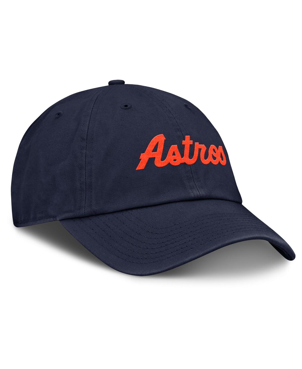 Nike Houston Astros Cooperstown Script  Women's Mlb Adjustable Hat In Navy