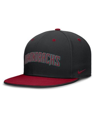 Nike - Men's Black/Red Arizona Diamondbacks True Primetime Two-Tone Performance Fitted Hat