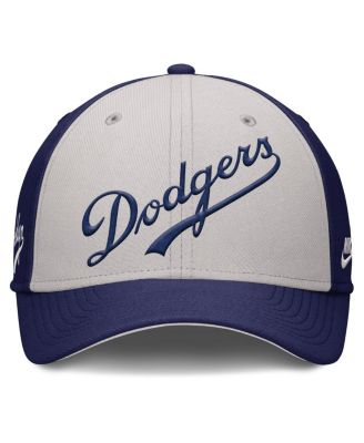 Men's Navy/Gray Brooklyn Dodgers Rise Swoosh Performance Flex Hat