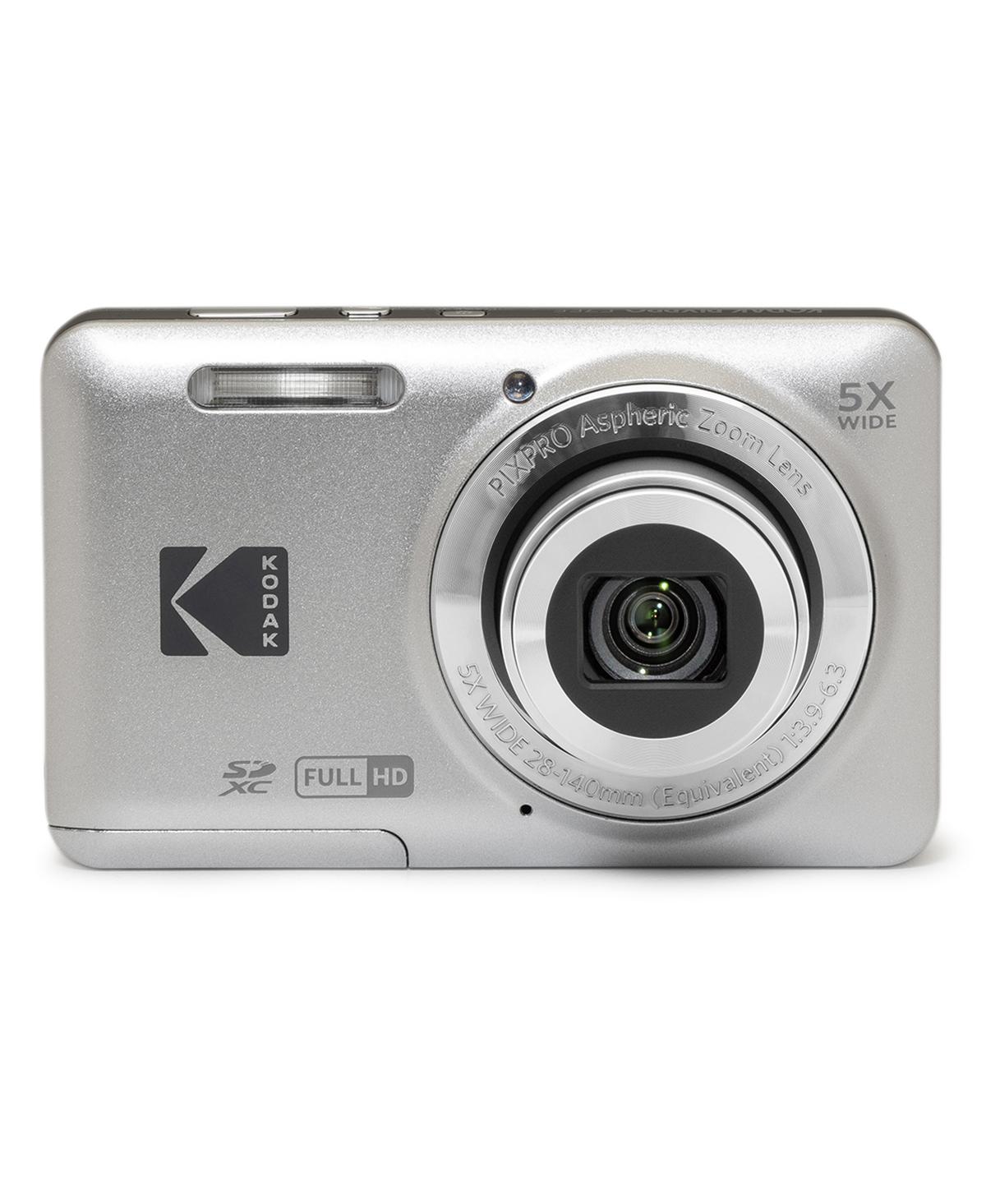 Kodak Pixpro FZ55 Friendly Zoom Digital Camera, Silver, With Sd Card &Camera Bag